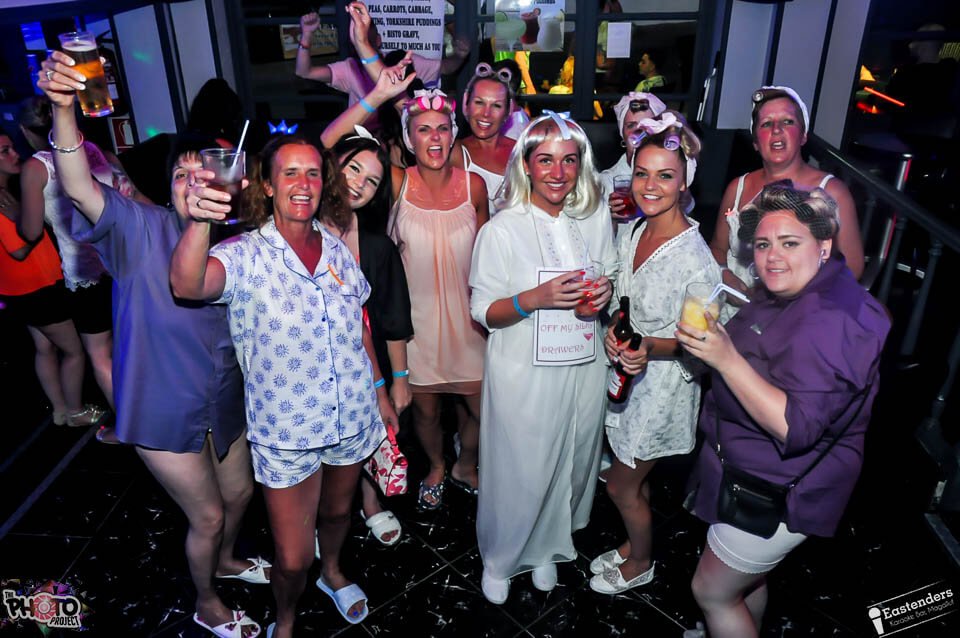 Hen do old lady pyjamas